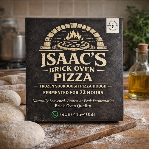 Frozen sourdough pizza dough