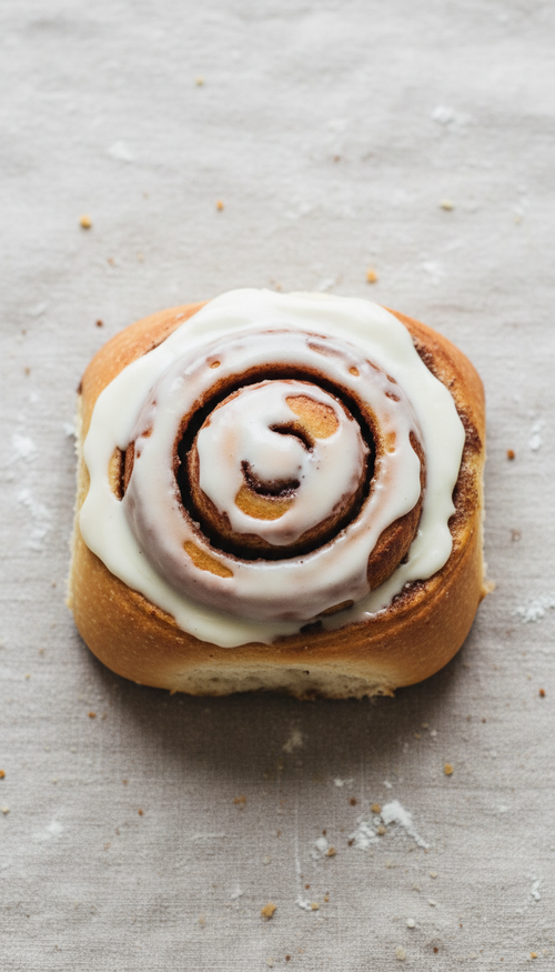 Hand-Rolled Cinnamon Bun with Glaze